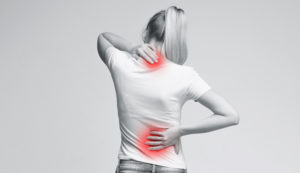 woman back neck pain