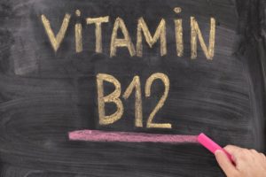 vitamin B12 written in chalk