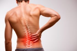 man with chronic back pain