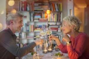 older couple on a date